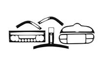 Peugeot 206 1998-2024 Dashboard Trim (Meric, Plus, 2009↗) Aluminum photo 1