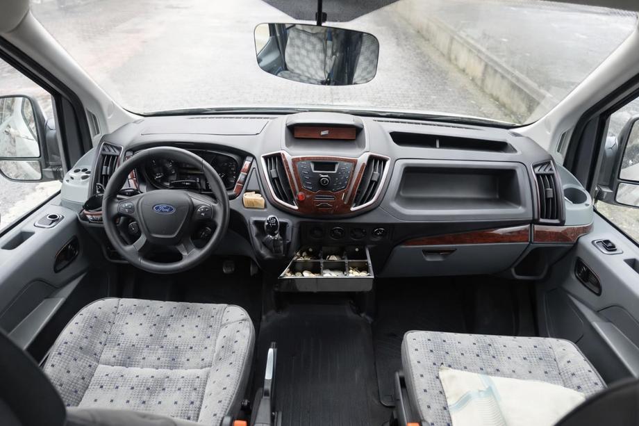 Ford Transit 2014- Dashboard Trim V2 Aluminum Image