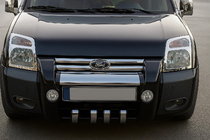 Ford Connect 2006–2009 Headlight Covers (2 pcs, Stainless Steel) photo 1