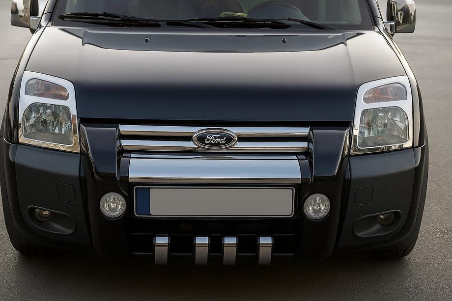 Ford Connect 2006–2009 Headlight Covers (2 pcs, Stainless Steel) Image