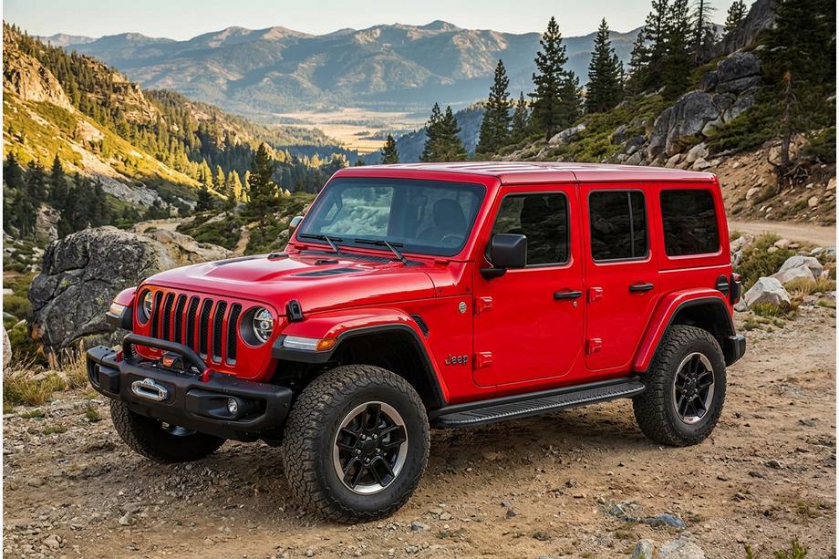 Jeep Wrangler 2018- Side Steps Bosphorus Black (2 pcs, Aluminum) Image
