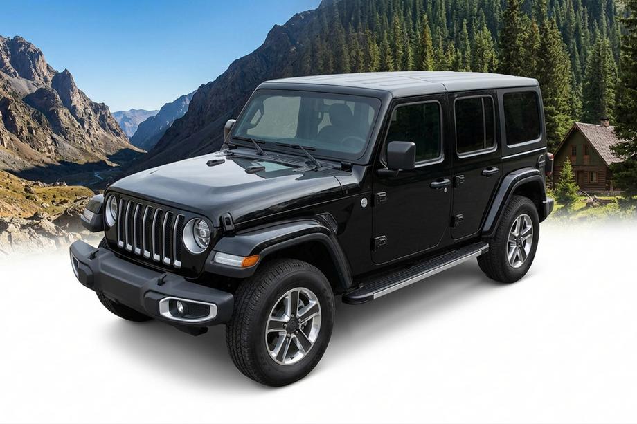 Jeep Wrangler 2018- Side Steps Maya V1 (2 pcs, Aluminum) Image