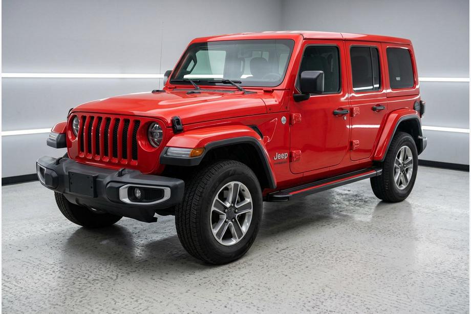 Jeep Wrangler 2018- Side Steps Maya Red (2 pcs, Aluminum) Image