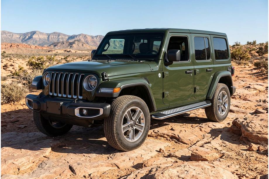 Jeep Wrangler 2018- Side Steps Maydos V2 (2 pcs, Aluminum) Image