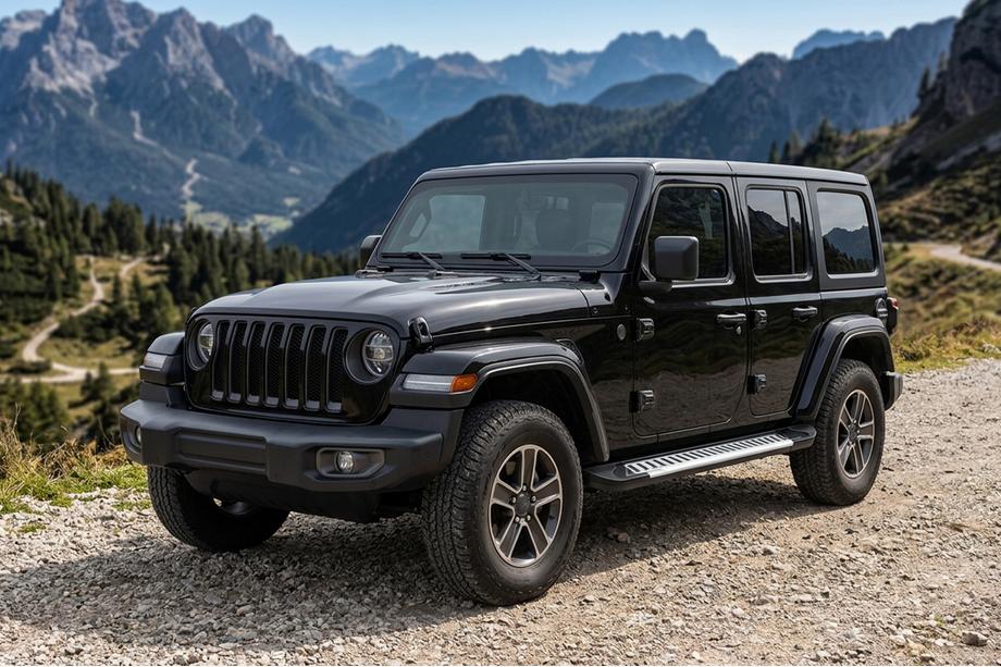 Jeep Wrangler 2018- Side Steps Line (2 pcs, Aluminum) Image