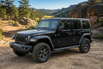 Jeep Wrangler 2018- Side Steps Tayga Black (2 pcs, Aluminum) photo 1