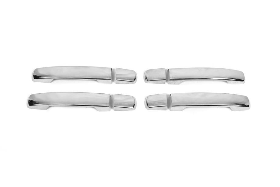 Nissan Qashqai 2007-2010 Sale! Chrome door handle covers without keyhole (4 pcs, stainless steel) Image