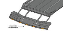 Volkswagen Amarok 2010-2022 Windshield visor for roof rack DAKAR (LED) photo 7