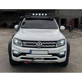 Windshield visor for roof rack DAKAR (LED) Volkswagen Amarok 2010-2022 photo 1