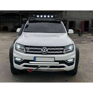 Windshield visor for roof rack DAKAR (LED) photo 1