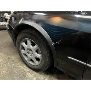 Fender flares (4pcs, black, ABS plastic) Mercedes S-сlass W220 1998-2005 photo 3