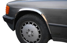 Mercedes W201 (190) 1982-1993 Fender Trim 1982-1989 (4 pcs, Stainless Steel) photo 1