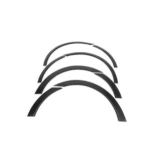 Fender flares (SW, 6 pcs, black, ABS plastic)