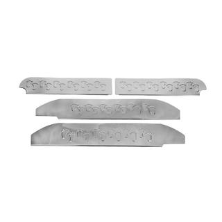 Interior door sill protectors Carmos V2 stainless steel Mercedes Viano 2004-2014 photo 2