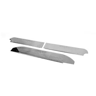 Interior door sill protectors Carmos V4 stainless steel Mercedes Viano 2004-2014 photo 1