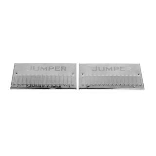 Interior door sill plates Carmos V2 (2 pcs, stainless steel) Citroen Jumper 2007-2025 photo 1