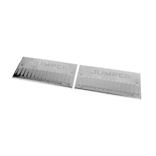 Interior door sill plates Carmos V2 (2 pcs, stainless steel) Citroen Jumper 2007-2025 photo 2