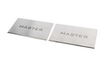 Renault Master 1998-2010 Interior door sill plates Carmos V1 (2 pcs, stainless steel) photo 1