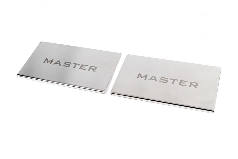 Renault Master 1998-2010 Interior door sill plates Carmos V1 (2 pcs, stainless steel) Image