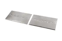Renault Master 1998-2010 Interior door sill plates Carmos V3 (2 pcs, stainless steel) photo 1