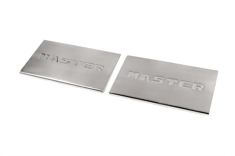 Renault Master 1998-2010 Interior door sill plates Carmos V3 (2 pcs, stainless steel) Image