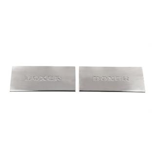 Interior door sill protectors Carmos V2 (2 pcs, stainless steel) Peugeot Boxer 2006-2025 photo 2
