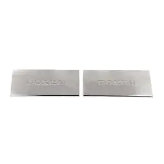 Interior door sill protectors Carmos V2 (2 pcs, stainless steel) Peugeot Boxer 2006-2025 photo 2