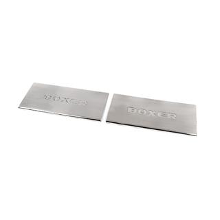 Interior door sill protectors Carmos V2 (2 pcs, stainless steel) Peugeot Boxer 2006-2025 photo 1