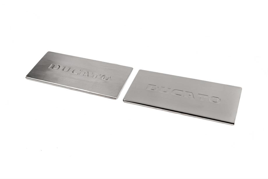 Fiat Ducato 2006-2025 Interior door sill plates Carmos V2 (2 pcs, stainless steel) Image