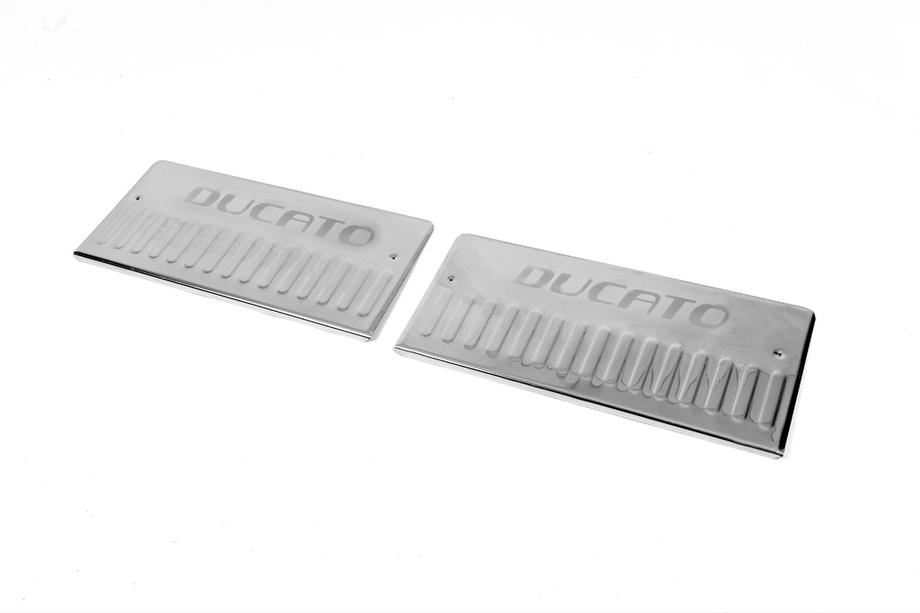 Fiat Ducato 2006-2025 Interior door sill plates Carmos V3 (2 pcs, stainless steel) Image