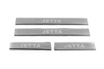 Volkswagen Jetta 2011-2018 Door Sill Protectors Carmos V3 (4 pcs, Stainless Steel) photo 1