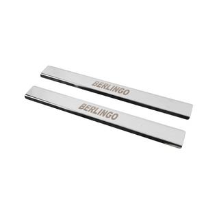 Door Sill Protectors Carmos V2 (2 pcs, Stainless Steel) Citroen Berlingo 1996-2008 photo 2