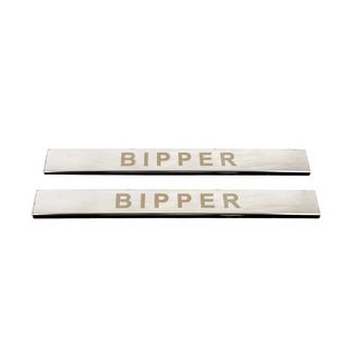 Door Sill Covers Carmos V1 (2 pcs, Stainless Steel) Peugeot Bipper 2008-2017 photo 2