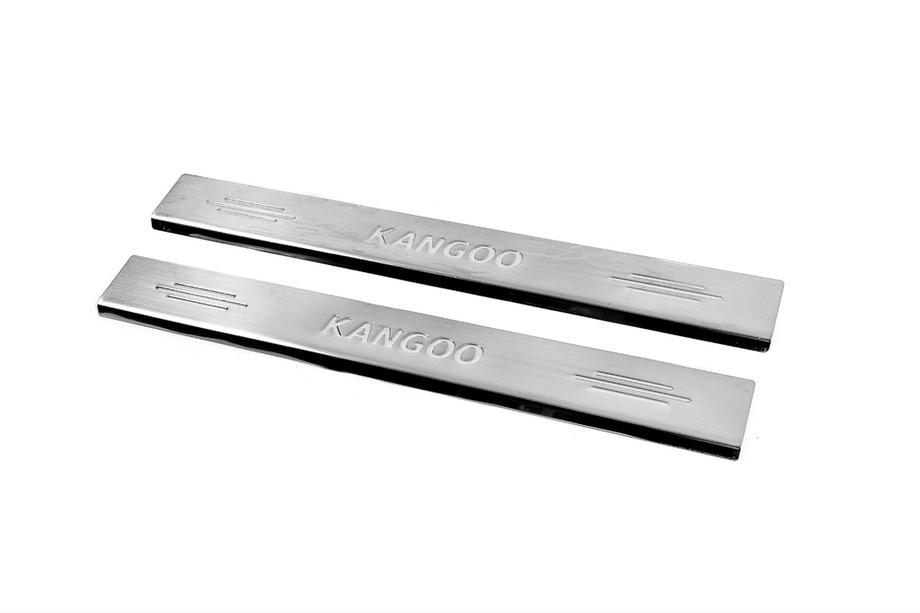 Renault Kangoo 1998-2008 Door Sill Protectors Carmos V2 (Stainless Steel) Image
