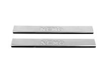 Citroen Nemo 2007-2017 Door Sill Protectors Carmos V2 (2 pcs, Stainless Steel) photo 2