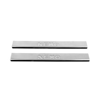 Door Sill Protectors Carmos V2 (2 pcs, Stainless Steel) Citroen Nemo 2007-2017 photo 2