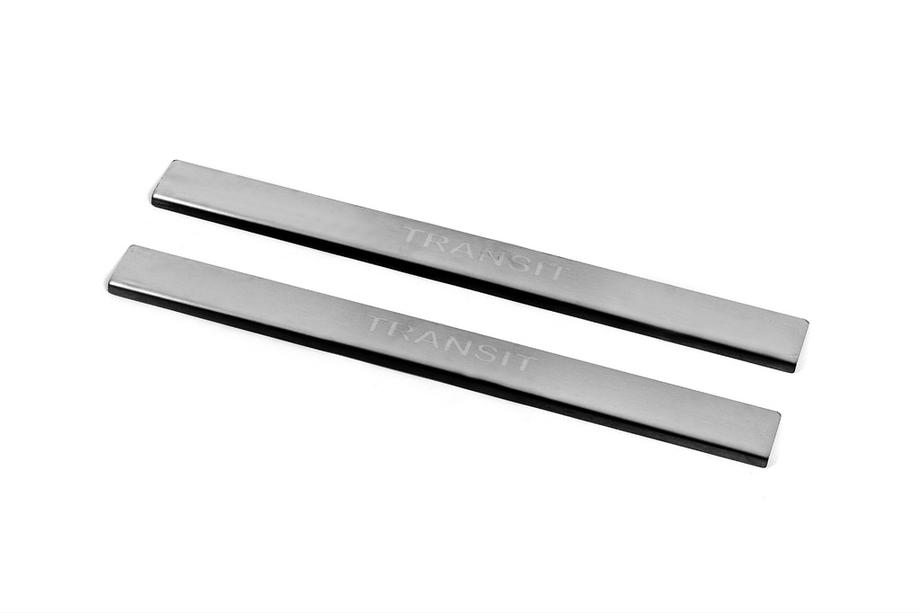 Ford Transit 2000–2014 Door Sill Protectors Carmos V2 (2 pcs, Stainless Steel) Image