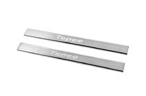 Peugeot Partner Tepee 2008-2018 Carmos V3 Stainless Steel Door Sill Covers Front doors (2 pcs) photo 2