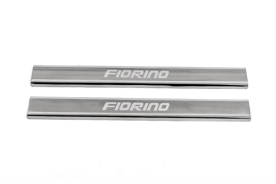 Fiat Fiorino/Qubo 2008-2024 Door Sill Protectors Carmos V3 (2 pcs, Stainless Steel) Photo 2