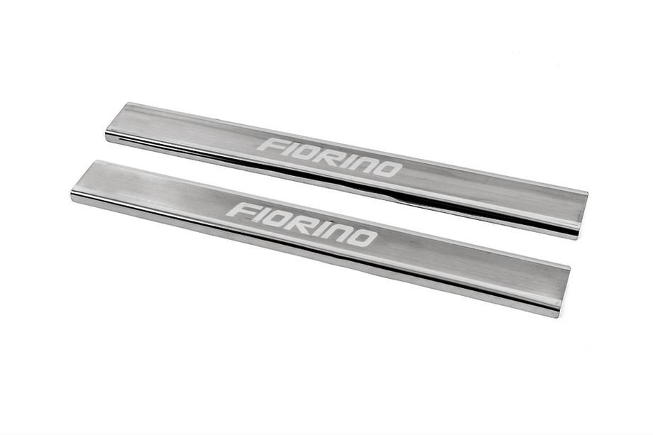 Fiat Fiorino/Qubo 2008-2024 Door Sill Protectors Carmos V3 (2 pcs, Stainless Steel) Photo 1