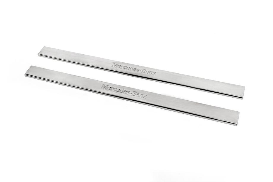 Mercedes E-class W124 1984–1997 Carmos Door Sill Protectors (2 pcs, Stainless Steel) Image