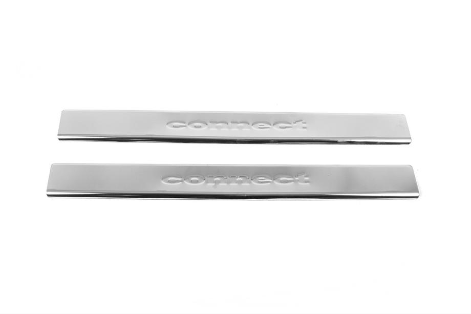 Ford Connect 2006–2009 Door Sill Protectors Carmos V2 (2 pcs, Stainless Steel) Image