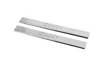 Volkswagen Caddy 2010-2015 Door Sill Protectors Carmos V2 (2 pcs, Stainless Steel) photo 1
