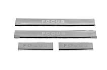 Ford Focus I 1998-2005 Stainless Steel Door Sill Protectors Carmos V2 (4 pcs) photo 3