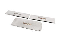 Renault Trafic 2001–2015 Door Sill Protectors Carmos V3 (3 pcs, Stainless Steel) photo 1