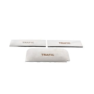 Door Sill Protectors Carmos V3 (3 pcs, Stainless Steel) Renault Trafic 2001–2015 photo 2