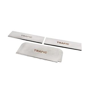 Door Sill Protectors Carmos V3 (3 pcs, Stainless Steel) Renault Trafic 2001–2015 photo 1