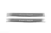 Peugeot Partner 1996-2008 Door Sill Protectors V2 (Carmos, 2 pcs, Stainless Steel) photo 2
