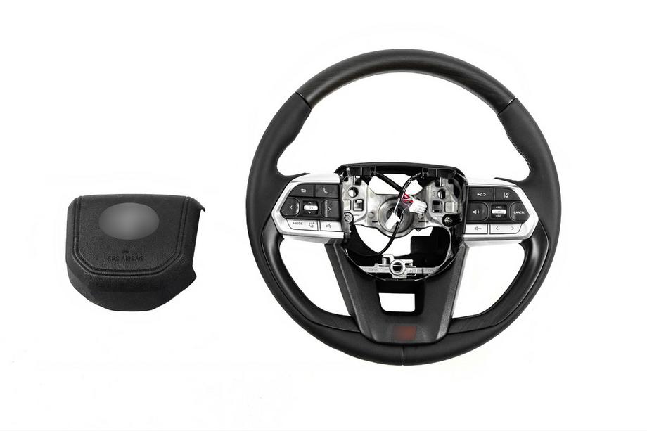 Toyota Land Cruiser 200 2007-2021 Steering Wheel Assembly TLC300 Design (Wood) Image