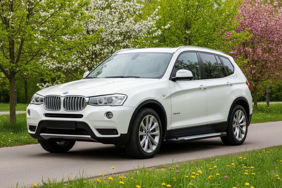 BMW X3 F25 2011-2018 Side Steps Allmond Grey (2 pcs, Aluminum) Image